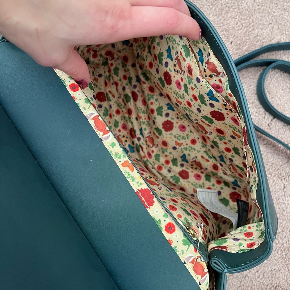 Loungefly Disney Bambi Shoulder Bag - Green and Yellow - Picture 5 of 7